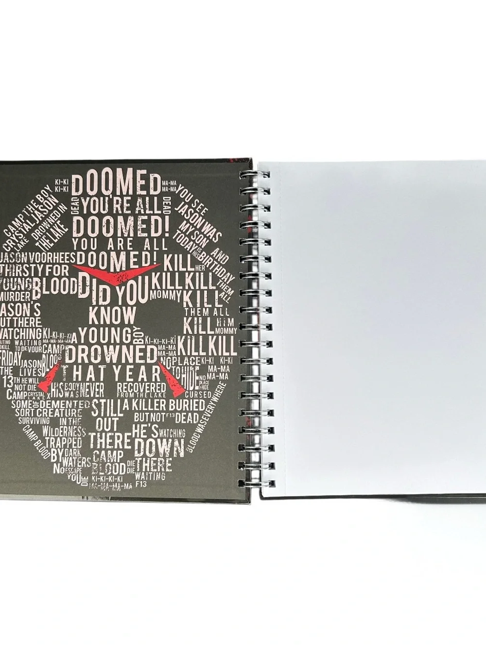 Friday The 13th Jason Sketchbook Notebook Set Color Pencils Horror Halloween New